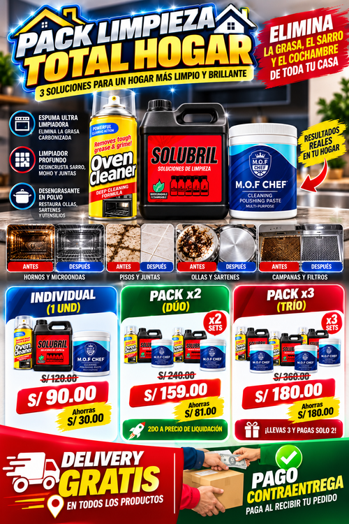 PACK LIMPIEZA TOTAL HOGAR